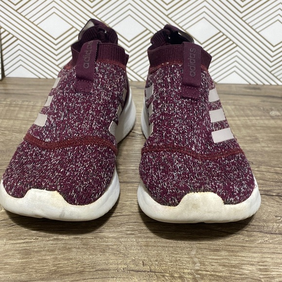 adidas cloud foam Burgundy and White Athletic Shoes - Picture 7 of 8